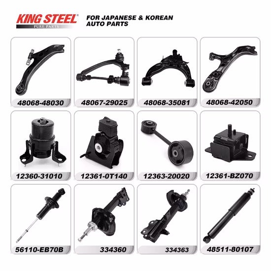 Vente en gros Chine Guangzhou Bon prix King Steel Auto Pièces de rechange pour voiture japonaise coréenne Toyota Corolla Hyundai Suzuki Vitara