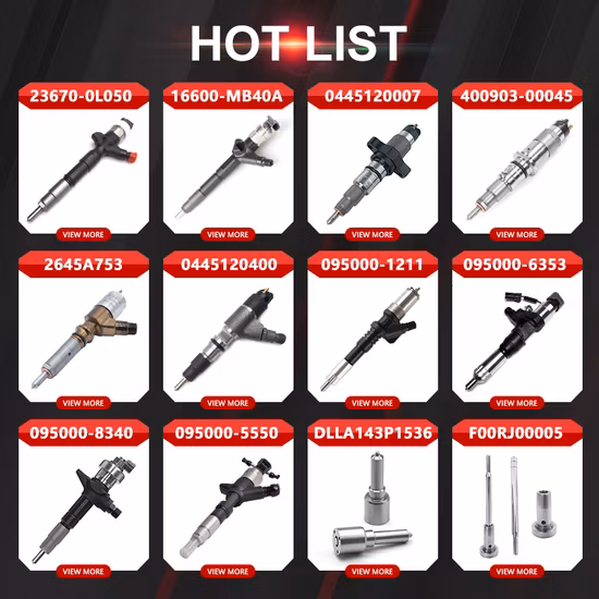 Remise Chine prix de gros d'usine buse d'injecteur de carburant de moteur diesel pour camion/excavatrice/Bosch/Caterpillar/Toyota/Hyundai/Cummins/Denso/Volvo